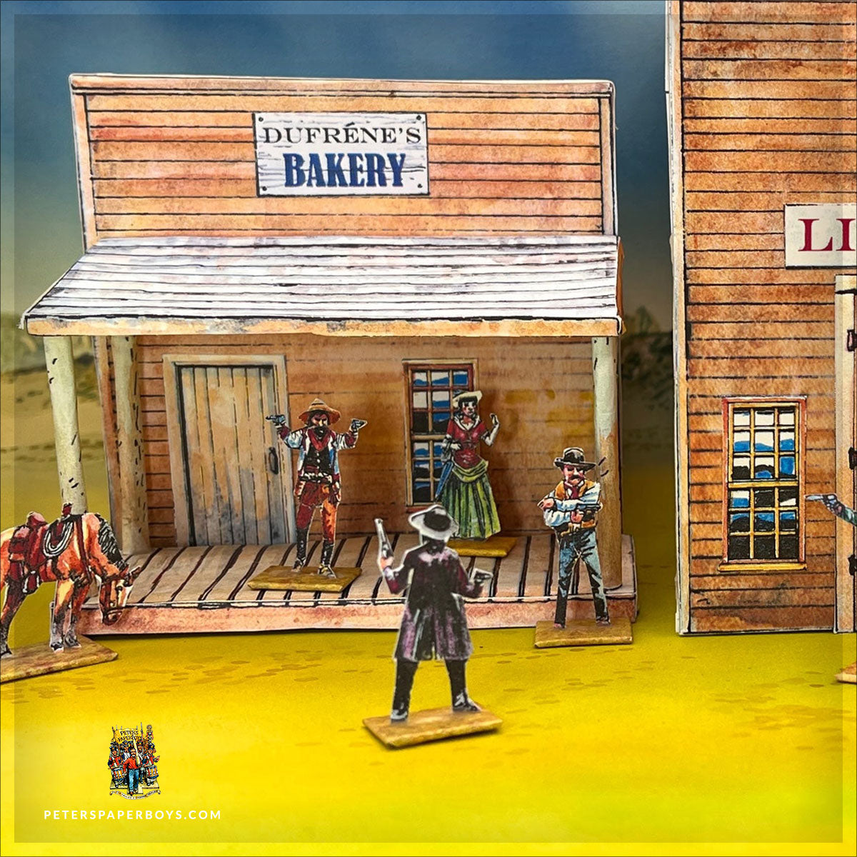American Frontier 'Folding' Town 28mm – Peter's Paperboys