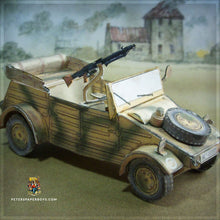Load image into Gallery viewer, WW2 Kübelwagen typ 82 Camo2 Dunkelgelb – BMW R75 Dunkelgelb Sidecar