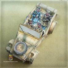 Load image into Gallery viewer, WW2 Kübelwagen typ 82 Camo2 Dunkelgelb – BMW R75 Dunkelgelb Sidecar