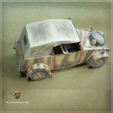 Load image into Gallery viewer, WW2 Kübelwagen typ 82 Schwartzgrau Camo3 – BMW R75 Schwartzgrau Sidecar