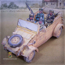 Load image into Gallery viewer, WW2 Kübelwagen typ 82 Camo2 Dunkelgelb – BMW R75 Dunkelgelb Sidecar