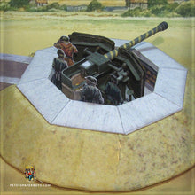 Load image into Gallery viewer, WW2 Gun Emplacement, Cannon & Crew