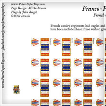 Load image into Gallery viewer, Franco-Prussian War French Flags 10, 18, and 28mm