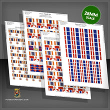 Load image into Gallery viewer, Franco-Prussian War French Flags 10, 18, and 28mm