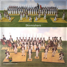 Load image into Gallery viewer, NapFlat France: Line Infantry in Trousers, 1812-15 (15 figures per company including eagle)