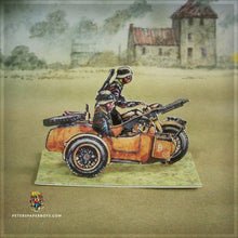 Load image into Gallery viewer, WW2 Kübelwagen typ 82 Camo2 Dunkelgelb – BMW R75 Dunkelgelb Sidecar
