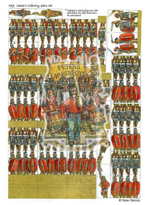 Red Plain Shield Infantry