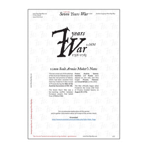 10mm Scale Seven Years War Armies Maker’s Notes -  Free download