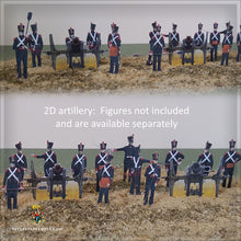 Load image into Gallery viewer, NapFlat France: 2D Artillery Pieces