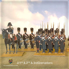 Load image into Gallery viewer, NapFlat France: Grenadiers of the Guard: 2/1st Regiment, 2nd &amp; 3rd Regiments, 1815