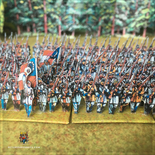 A.C.W. Army List Confederates and Union 18mm