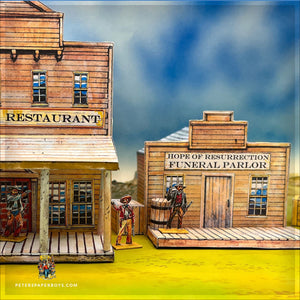 American Frontier 'Folding' Town 28mm