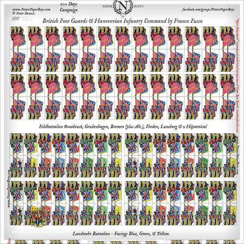 Napoleonic British Foot Guards & Hanoverian Infantry Command 10mm