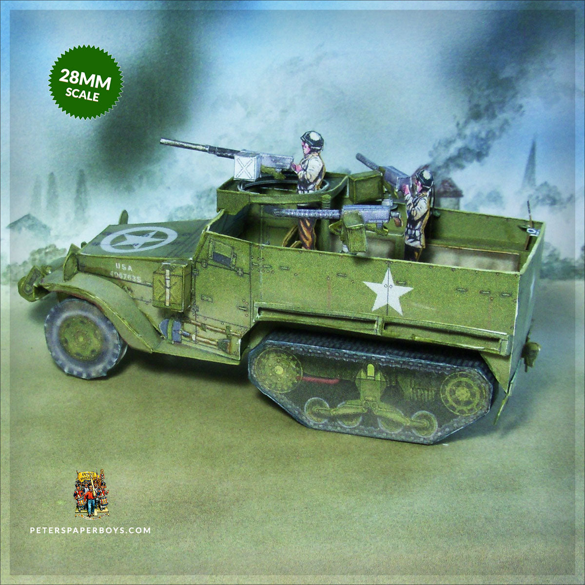 Solido Verem 1/50 – US Half Track M3 Grue Dépanneuse – WW2 – Édition Limitée