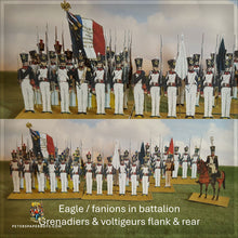 Load image into Gallery viewer, NapFlat France: Line Infantry in Trousers, 1812-15 (18 figures per battalion including eagle)