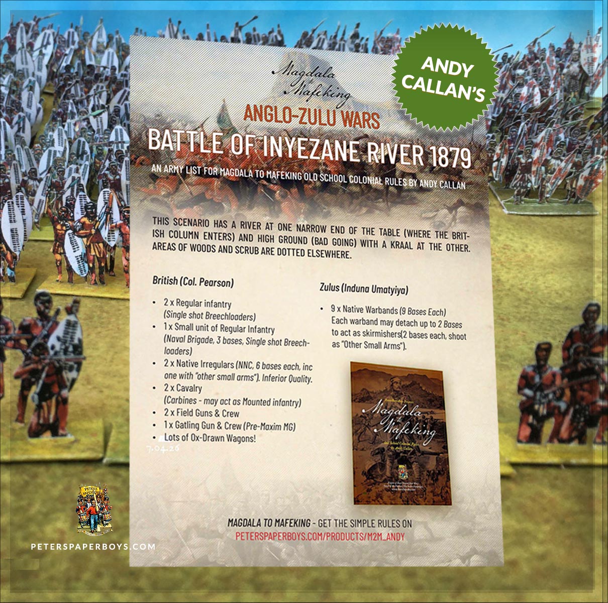 Colonial - Magdala to Mafeking - Anglo-Zulu Army List – Peter's