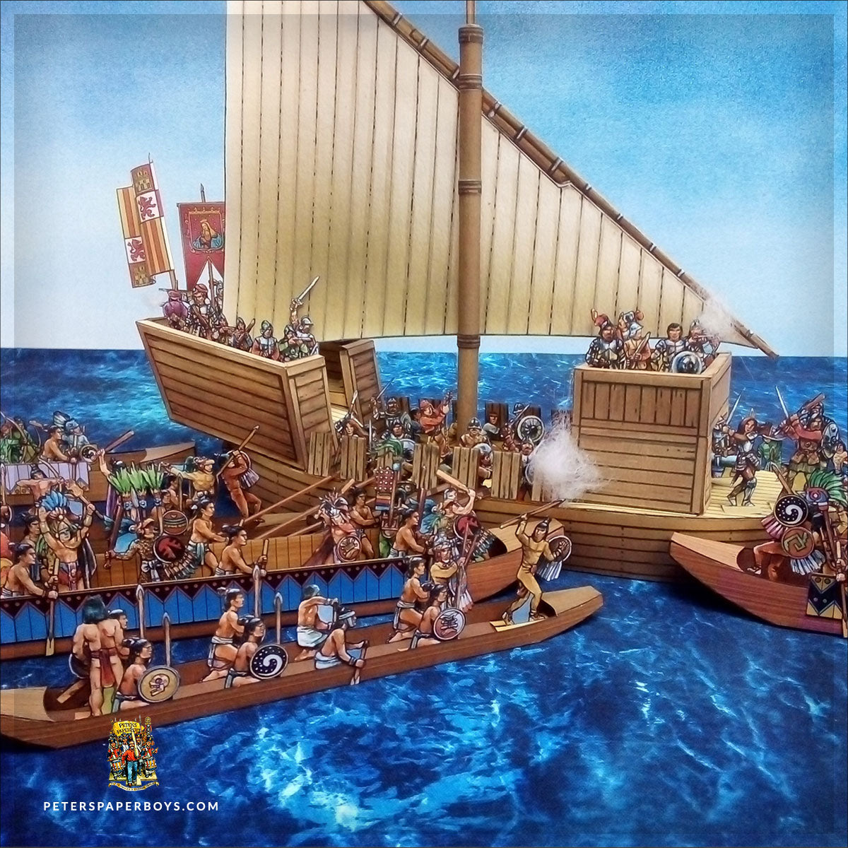 Ship Brigantine, Canoes & Crews – Peter's Paperboys