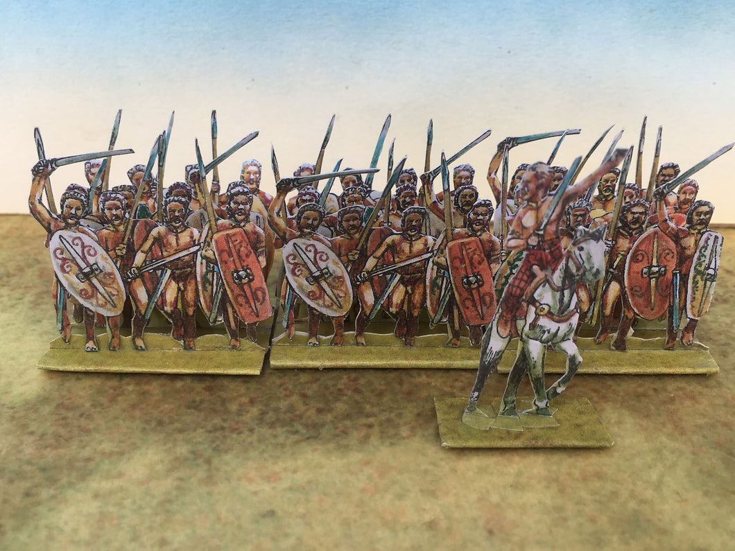 Gaesati. Naked Gallic Mercenary Infantry