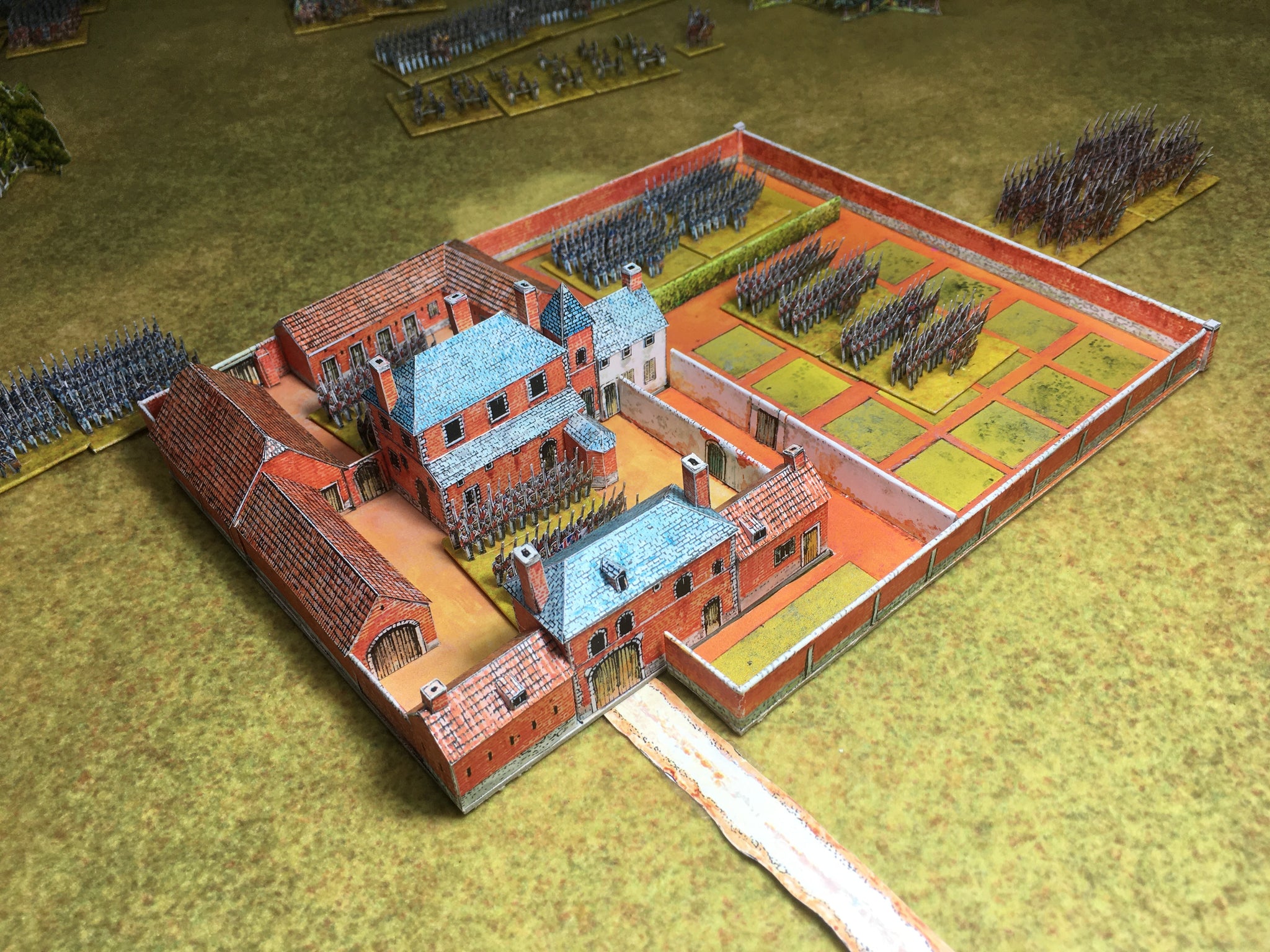 6mm La Haye Sainte Farm – Waterloo Battlefield Wargame Scenery 6mm La Haye Sainte Farm – Waterloo Battlefield Wargame Scenery